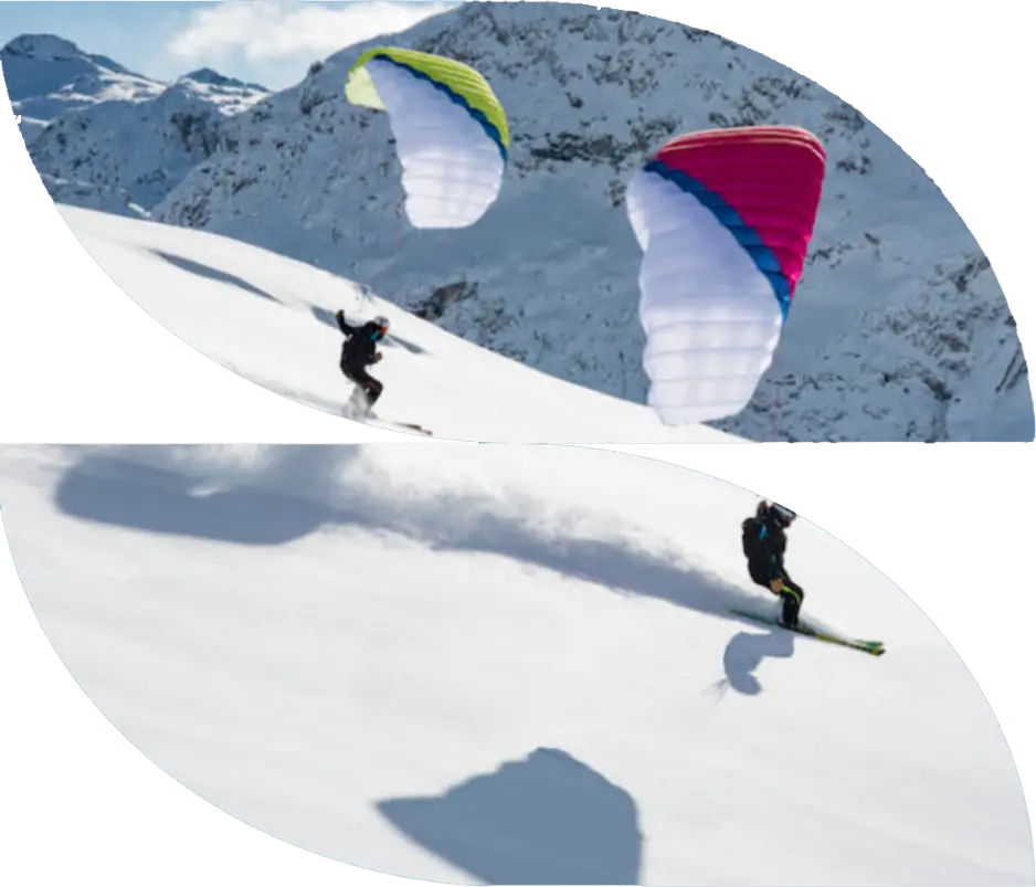 Speedriding ski La Plagne